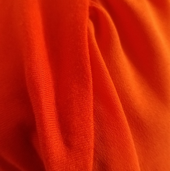 Deep Coral Dressy Women's Top - Picture 3 of 4